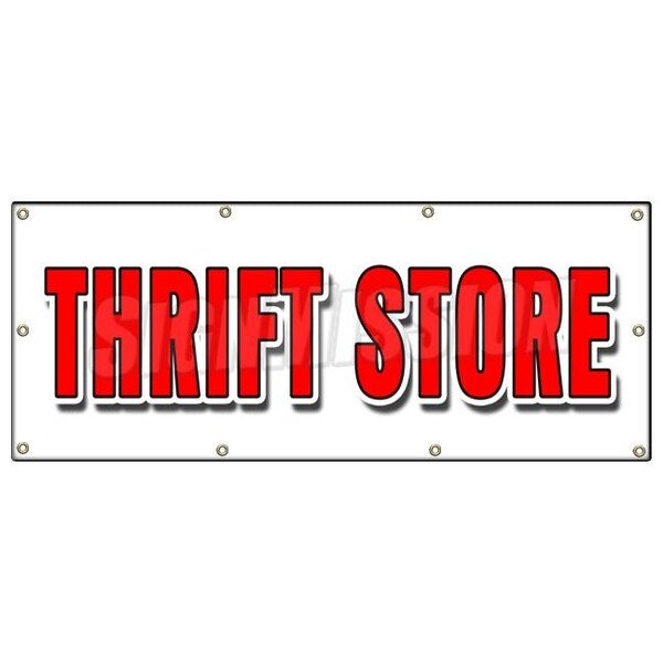 THRIFT STORE BANNER SIGN clothing furniture household clothes appliance